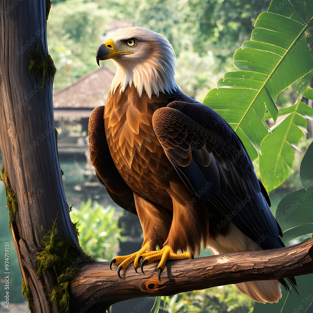 Fototapeta premium golden eagle in the zoo