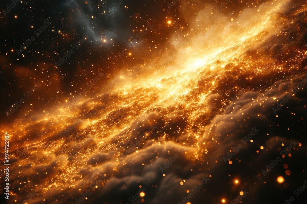 mesmerizing golden light explosion particles radiating outward warm ethereal glow on black mesmerizing golden light explosion particles radiating outward warm ethereal glow on black