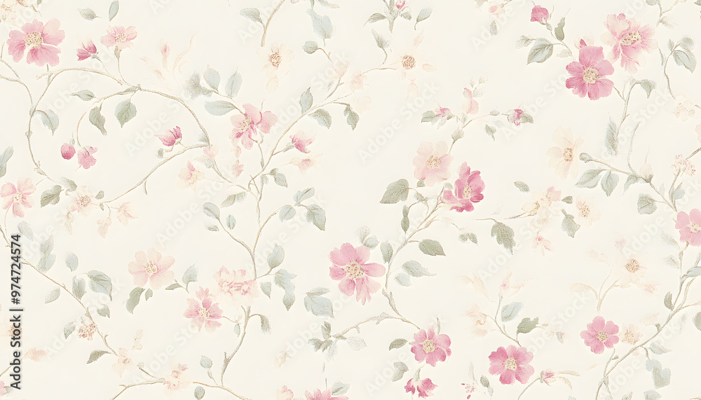 Incorporate simple floral motifs in soft pastel shades to create a light and airy wallpaper suitable for nature or feminine themes Incorporate simple floral motifs in soft pastel shades to create a light and airy wallpaper suitable for nature or feminine themes
