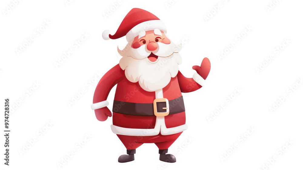 Santa Claus holding gift bag, Christmas elements on transparent Santa Claus holding gift bag, Christmas elements on transparent
