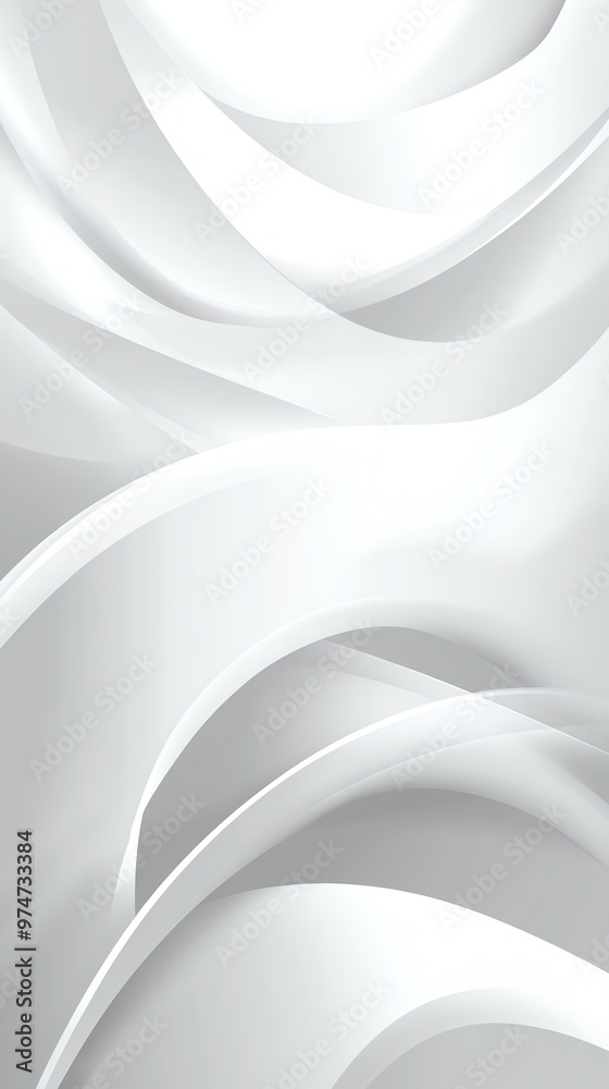 Abstract white background with smooth flowing curves, ideal for modern designs and creative projects. Abstract white background with smooth flowing curves, ideal for modern designs and creative projects.