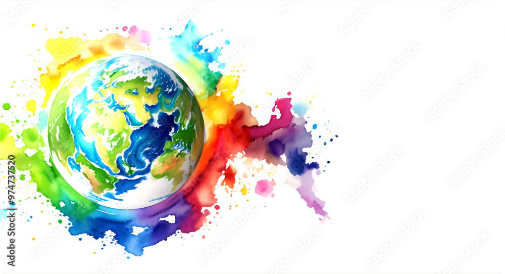 5TH JUNE-World Environment Day. Ecology concept with green city on earth, World environment and sustainable development concept, vector illustration 5TH JUNE-World Environment Day. Ecology concept with green city on earth, World environment and sustainable development concept, vector illustration