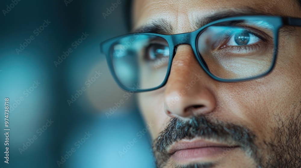 A person captured wearing glasses in a thoughtfully composed, dimly lit indoor environment, creating a mood of quiet reflection and focus on the person's eyewear and expression. A person captured wearing glasses in a thoughtfully composed, dimly lit indoor environment, creating a mood of quiet reflection and focus on the person's eyewear and expression.