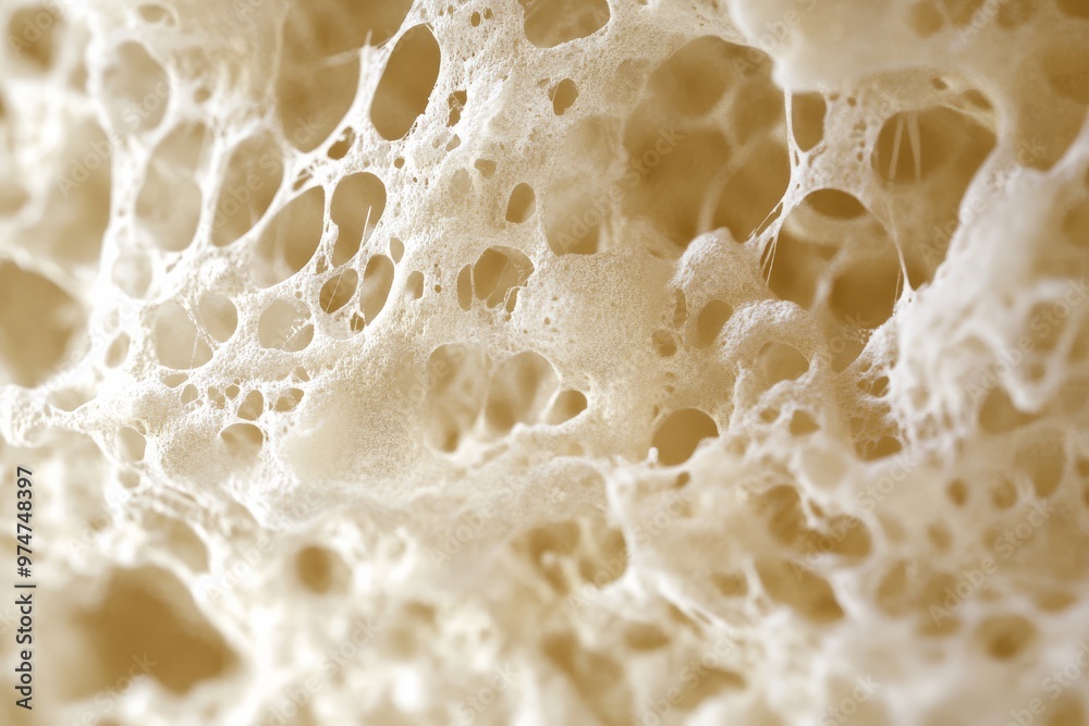 Abstract Close-up of White Foam. Abstract Close-up of White Foam.