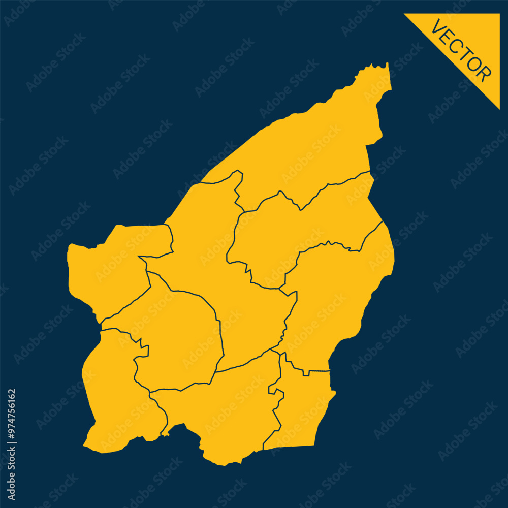 Obraz premium San Marino map