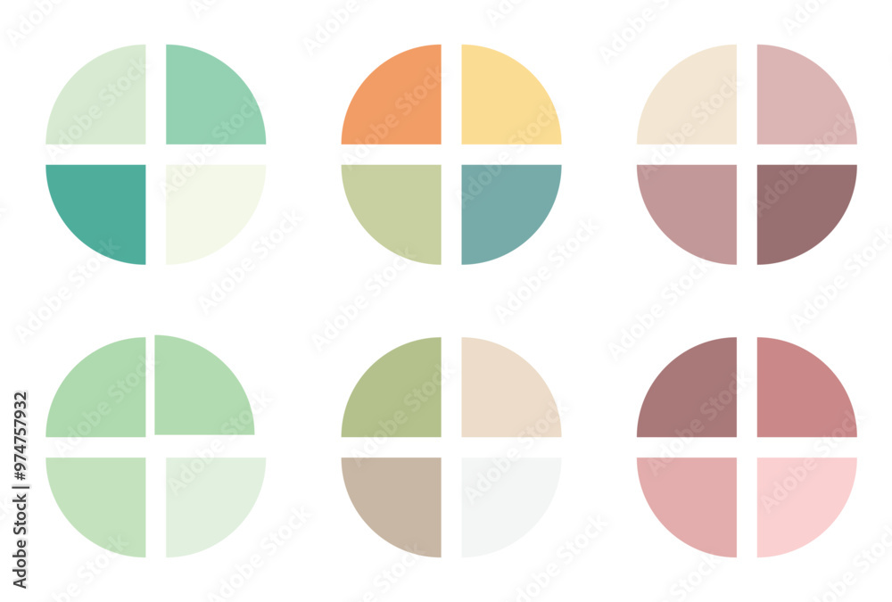 Abstract color palette guide Abstract color palette guide