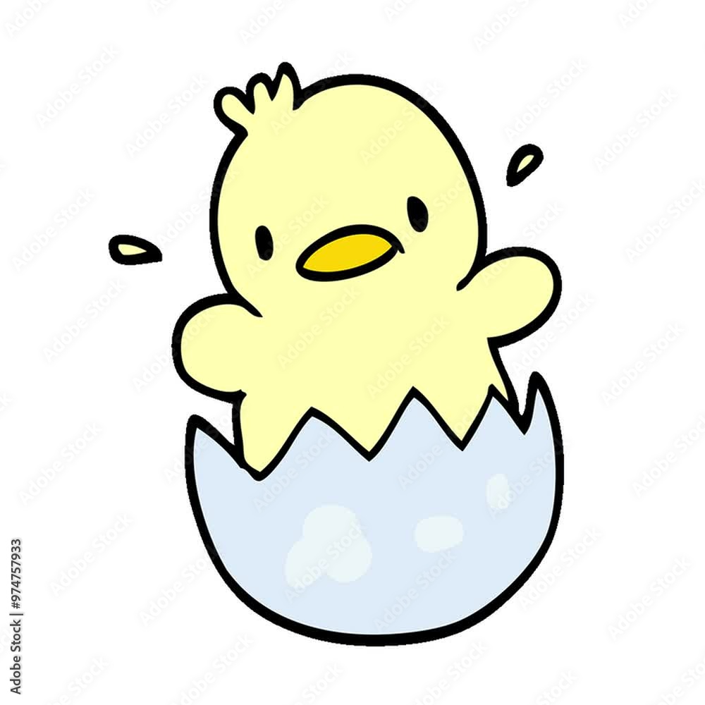 cute cartoon doodle chick cute cartoon doodle chick