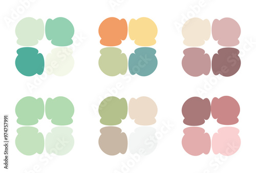Abstract color palette guide 