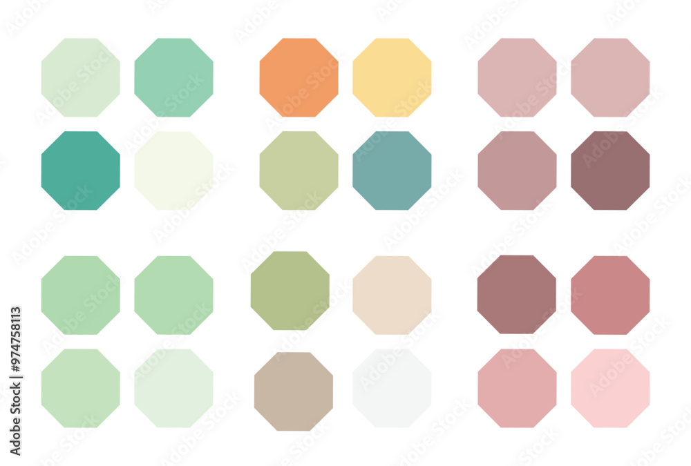 Abstract color palette guide Abstract color palette guide