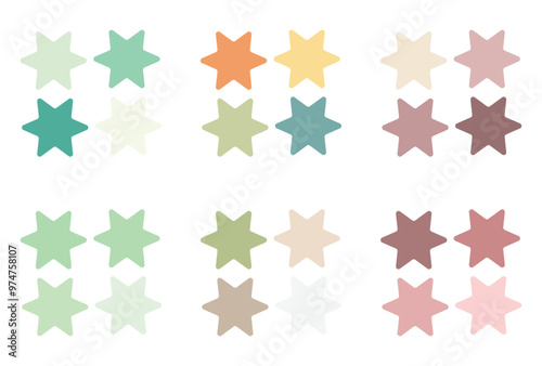 Abstract color palette guide 