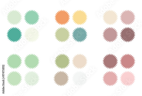 Abstract color palette guide 