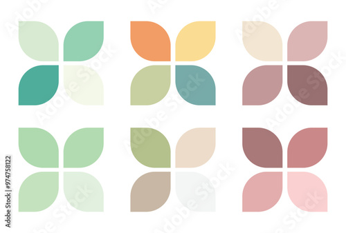 Abstract color palette guide 