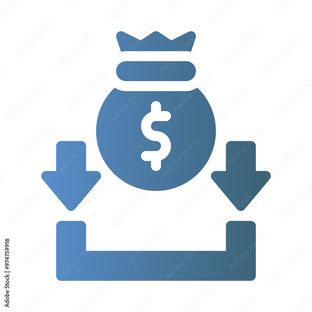 fintech flat gradient icon fintech flat gradient icon