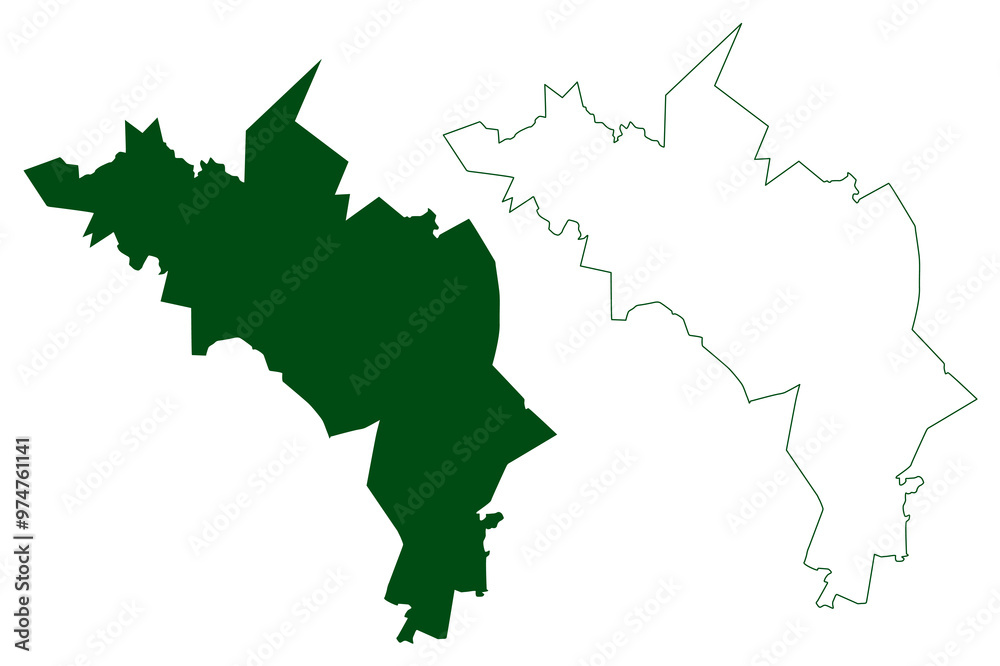 Coneto de Comonfort municipality (Estado Libre y Soberano de Durango, Mexico, United Mexican States) map vector illustration, scribble sketch map Coneto de Comonfort municipality (Estado Libre y Soberano de Durango, Mexico, United Mexican States) map vector illustration, scribble sketch map