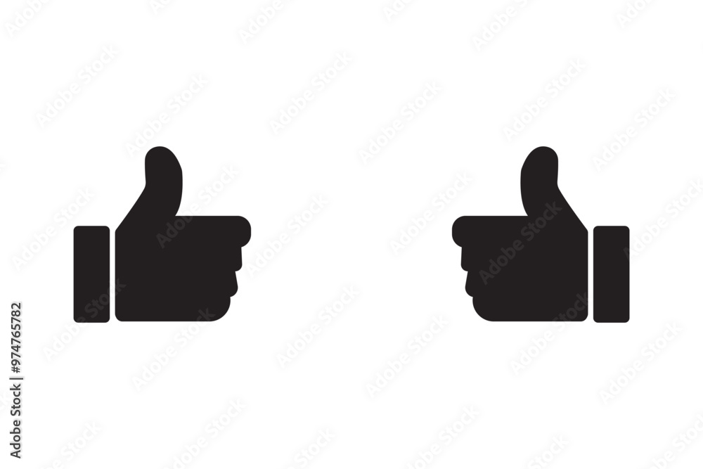 Do and Don't symbols. Thumbs up and thumbs down circle emblems. Like and dislike icons set. Vector illustration. Icon. Do and Don't symbols. Thumbs up and thumbs down circle emblems. Like and dislike icons set. Vector illustration. Icon.
