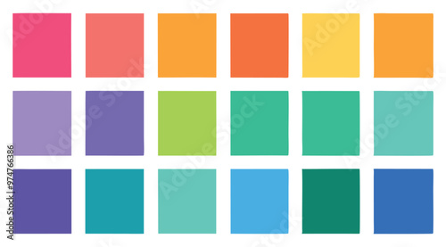 Abstract color palette guide 
