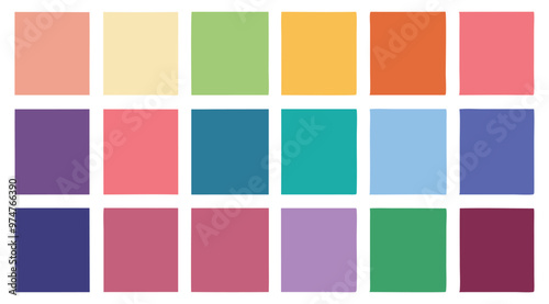 Abstract color palette guide 
