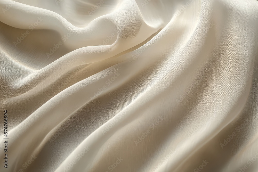 Fototapeta premium Smooth White Fabric Texture.