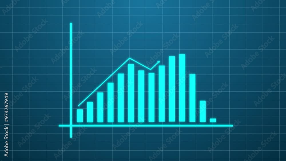 Business growth concept . graph with rising up arrow and bar stats,Financial data and diagrams showing a steady increase in profits. 4k animation Business growth concept . graph with rising up arrow and bar stats,Financial data and diagrams showing a steady increase in profits. 4k animation