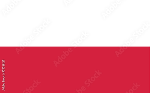 National Flag Republic of Poland - vector, Rzeczpospolita Polska