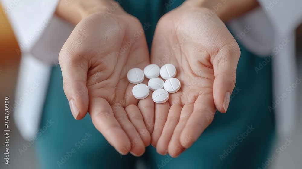 Hands holding fertility medications and a treatment plan, symbolizing the challenges ahead infertility, medication Hands holding fertility medications and a treatment plan, symbolizing the challenges ahead infertility, medication