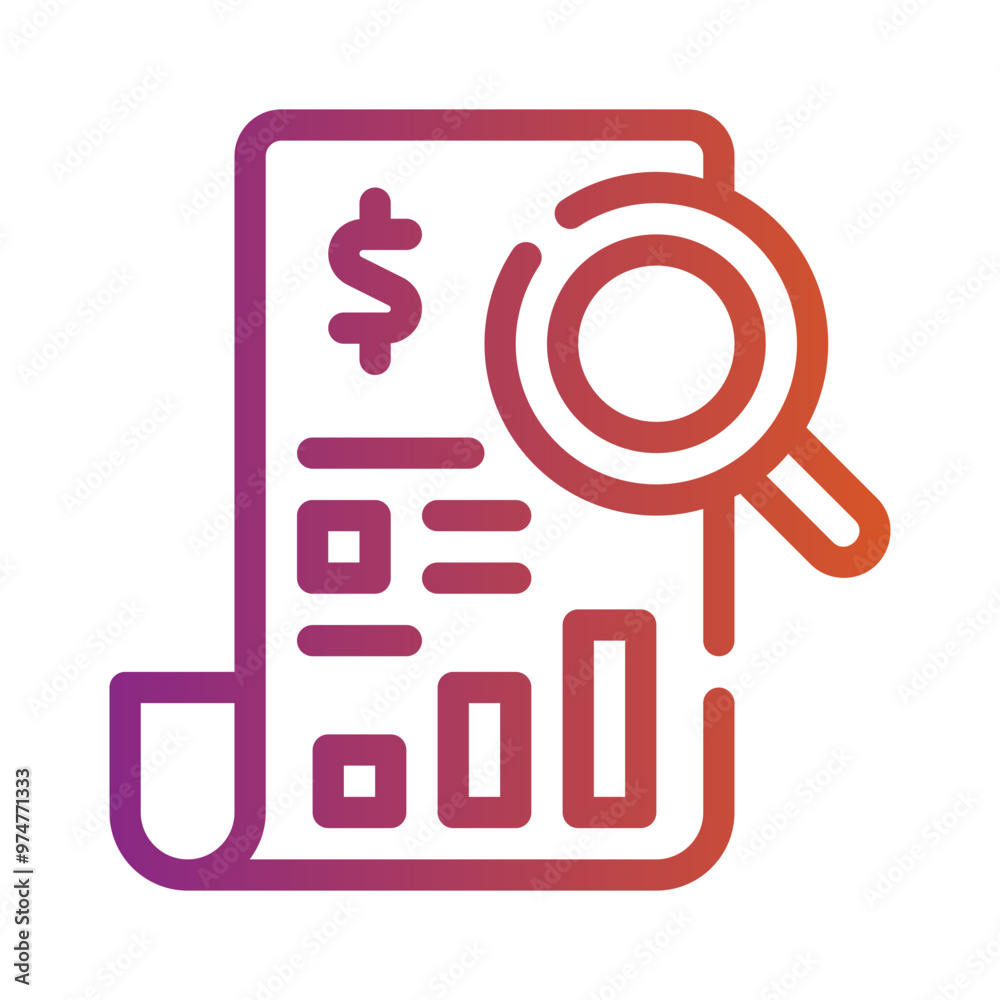 audit gradient icon audit gradient icon