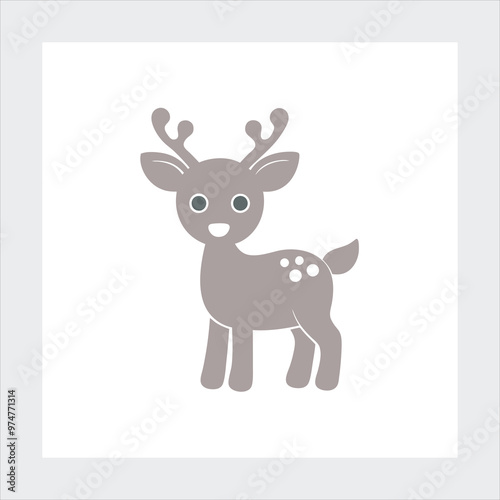 Christmas reindeer vector illustration