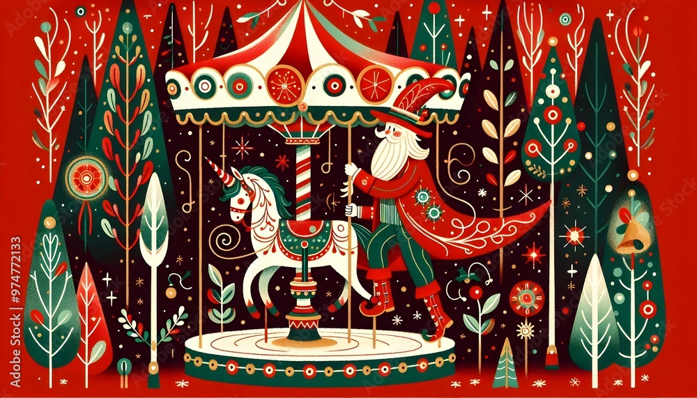 Obraz premium Fantasía Navideña