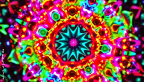 Vibrant Digital Kaleidoscope