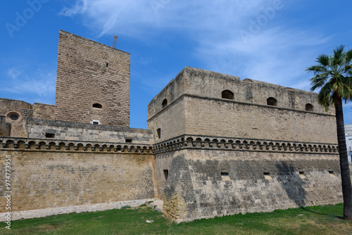 Door in the old city of Bari, Puglia, Italy