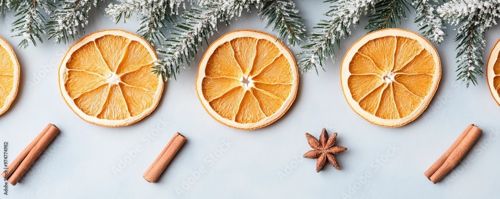 DIY Christmas garland with dried orange slices and cinnamon sticks, natural and aromatic holiday decor DIY Christmas garland with dried orange slices and cinnamon sticks, natural and aromatic holiday decor