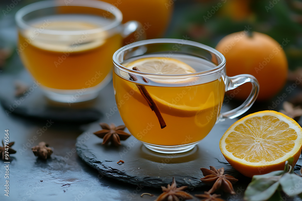 Cozy autumn citrus tea infused with warming spices, perfect for a chilly day. A comforting seasonal drink with a fragrant aroma. Cozy autumn citrus tea infused with warming spices, perfect for a chilly day. A comforting seasonal drink with a fragrant aroma.