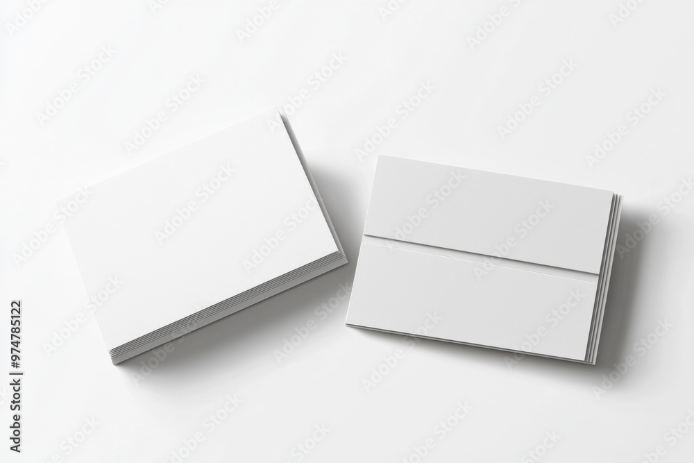 Business Card Mockup on Isolated Background created with Generative AI Business Card Mockup on Isolated Background created with Generative AI
