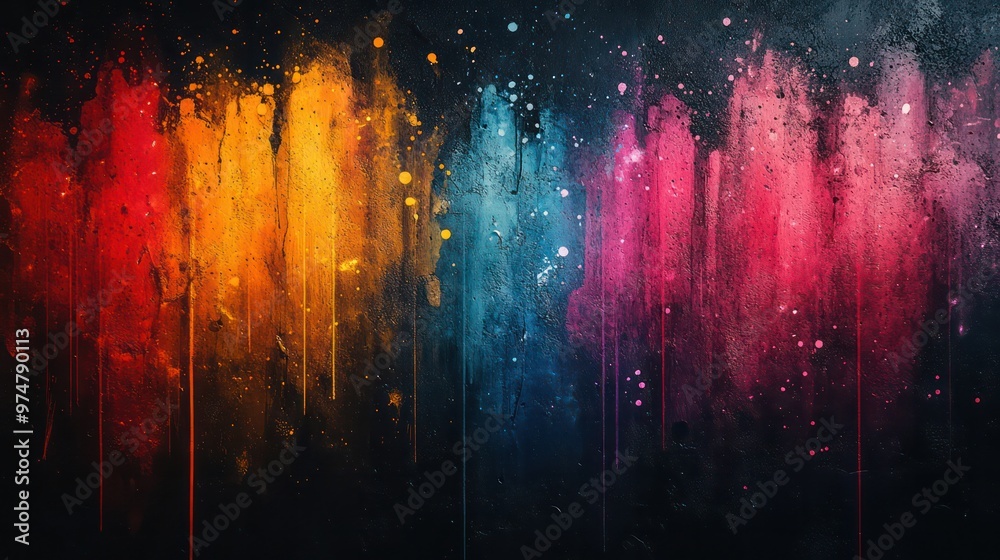 A handmade sale poster with paint splatter effects, featuring a vibrant color palette and artistic lettering, designed for local or online sales. A handmade sale poster with paint splatter effects, featuring a vibrant color palette and artistic lettering, designed for local or online sales.