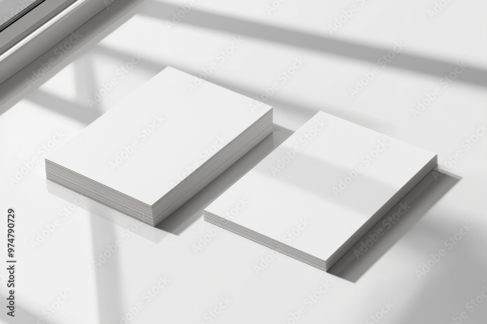 Business Card Mockup on Isolated Background created with Generative AI Business Card Mockup on Isolated Background created with Generative AI