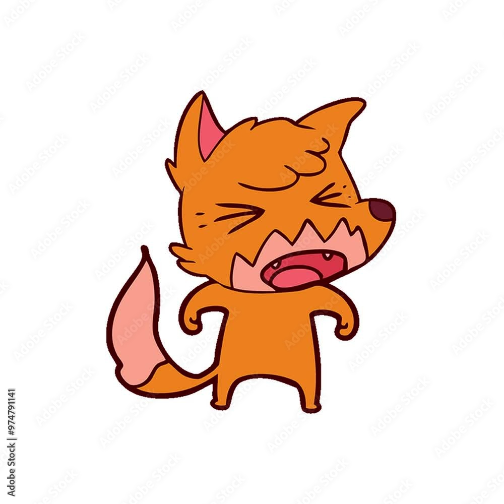 angry cartoon fox angry cartoon fox