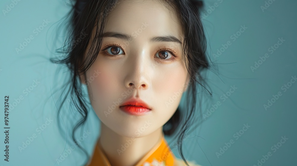 Korean woman Model Beauty Fashion Portrait Concept Korean woman Model Beauty Fashion Portrait Concept