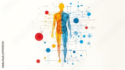 Human Body Fluid Balance Diagram, illustrates the intricate systems regulating hydration and electrolytes within the human body.