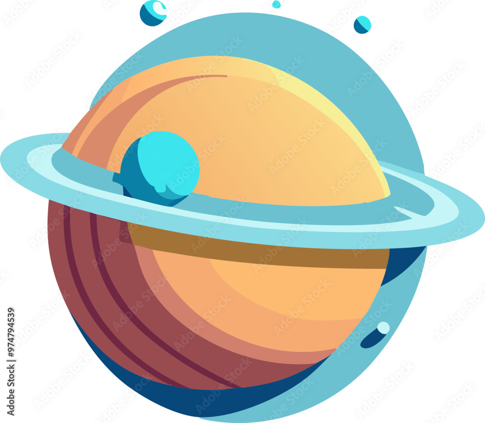 Fototapeta premium planet univer illustion generative AI