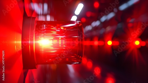 Red Beacon Light for Emergency Situations