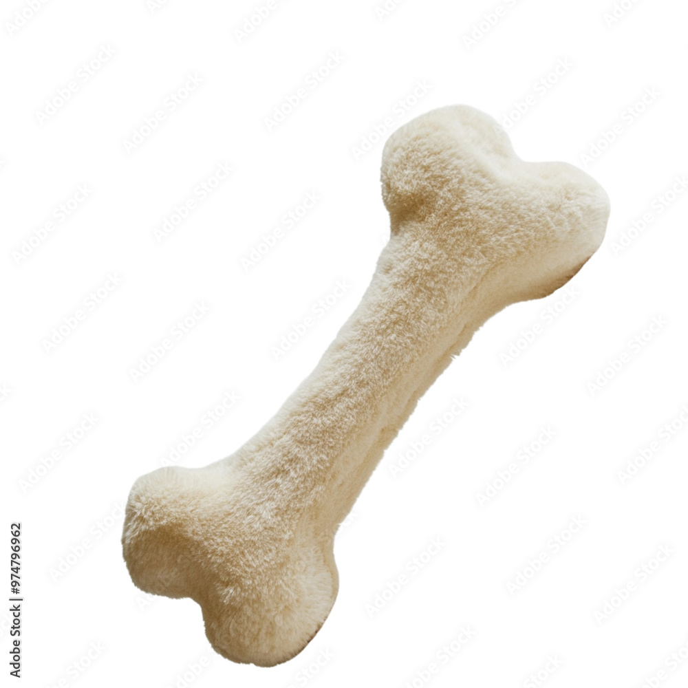 Eco-Friendly Plush Dog Toy isolated on white background
