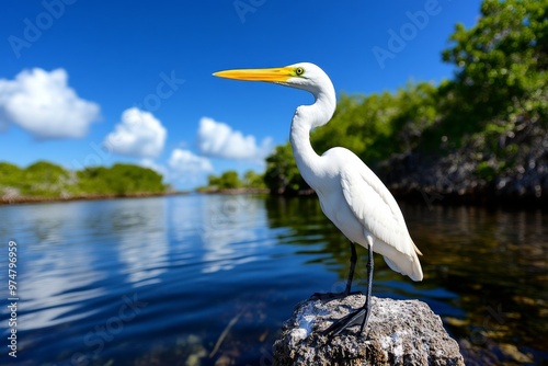 Floridaâ€™s National Parks represented in a nature infographic, focusing on Everglades, Biscayne, and Dry Tortugas National Parks