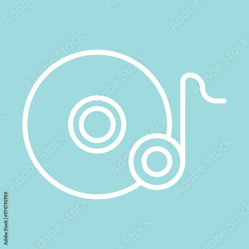 Vinyl Record Icon Design
