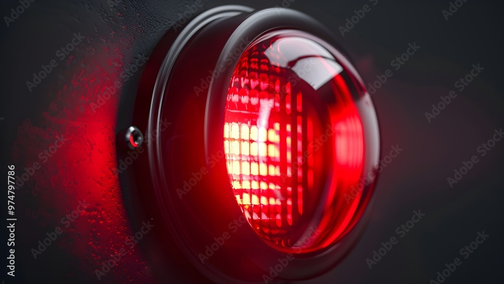 Red Beacon Light for Emergency Situations Red Beacon Light for Emergency Situations