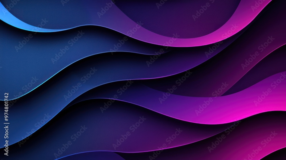 Fototapeta premium Abstract background with a trendy mix of purple and blue gradient shapes in a modern vector design