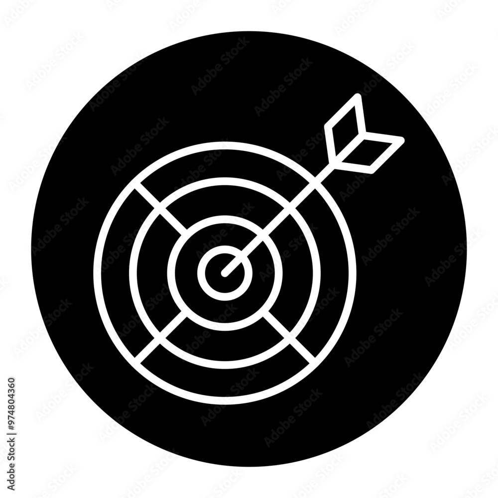 A bullseye target with an arrow hitting the center, symbolizing goals and precision. A bullseye target with an arrow hitting the center, symbolizing goals and precision.