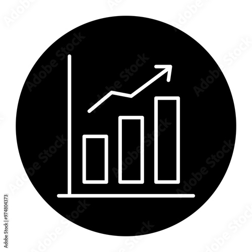 A simple line graph showing an upward trend in data.