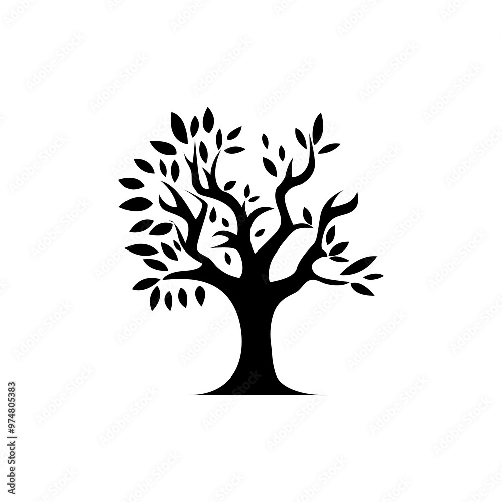 Obraz premium A-victor-silhouette-Tree-of-a--white-background-48.jpg