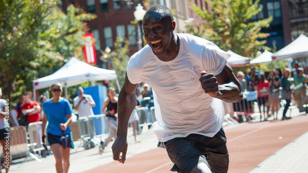 An athlete using their fame to promote charitable causes at a public event An athlete using their fame to promote charitable causes at a public event