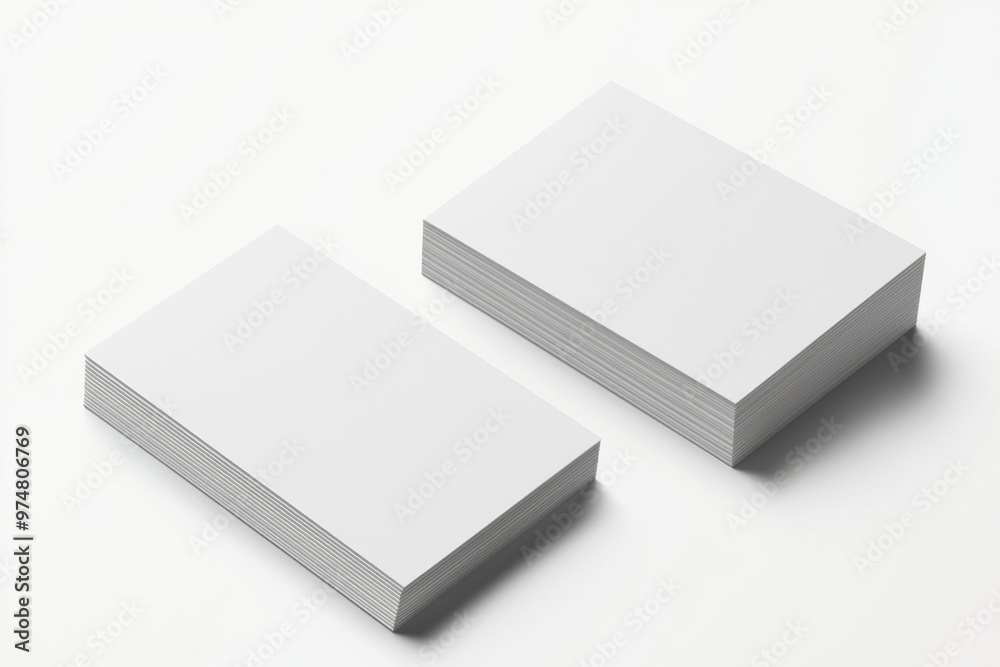 Business Card Mockup on Isolated Background created with Generative AI Business Card Mockup on Isolated Background created with Generative AI